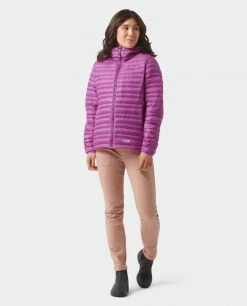 Stio Women's Pinion Down Hooded Jacket -STIO Sales W Pinion Down Hooded Jacket Ripe Berry 1 Full
