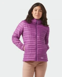 Stio Women's Pinion Down Hooded Jacket -STIO Sales W Pinion Down Hooded Jacket Ripe Berry 3 Top