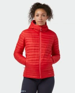 Stio Women's Pinion Down Hooded Jacket -STIO Sales W Pinion Down Hooded Jacket Risk Red 1