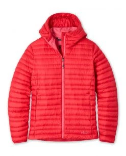 Stio Women's Pinion Down Hooded Jacket -STIO Sales W Pinion Down Hooded Jacket Risk Red