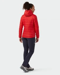 Stio Women's Pinion Down Hooded Jacket -STIO Sales W Pinion Down Hooded Jacket Risk Red 7