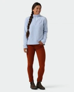 Stio Women's Rawlins Shearling Fleece Half Zip -STIO Sales W Rawlins Shearling Fleece Half Zip Wind River Blue 3