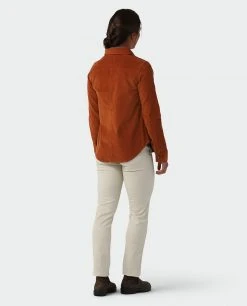 Stio Women's Saratoga Cord Shirt -STIO Sales W Saratoga Cord Shirt Maple Brown 5