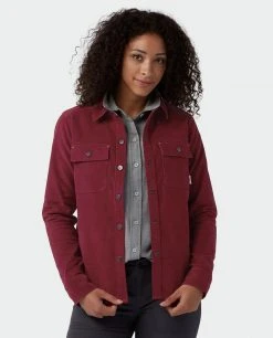 Stio Women's Saratoga Cord Shirt -STIO Sales W Saratoga Cord Shirt Roasted Beet 1