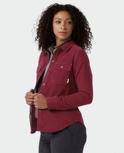 Stio Women's Saratoga Cord Shirt -STIO Sales W Saratoga Cord Shirt Roasted Beet 2