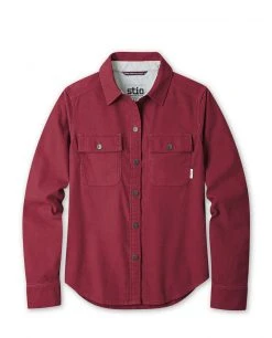 Stio Women's Saratoga Cord Shirt -STIO Sales W Saratoga Cord Shirt Roasted Beet