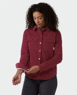 Stio Women's Saratoga Cord Shirt -STIO Sales W Saratoga Cord Shirt Roasted Beet 3