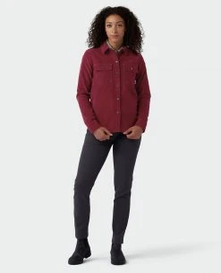 Stio Women's Saratoga Cord Shirt -STIO Sales W Saratoga Cord Shirt Roasted Beet 5