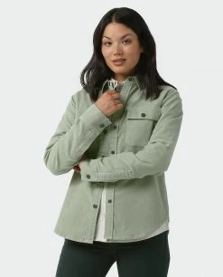 Stio Women's Saratoga Cord Shirt -STIO Sales W Saratoga Cord Shirt Sage Flats 2