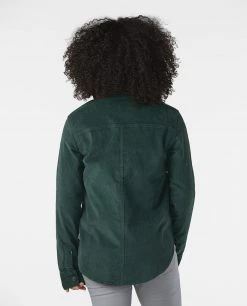 Stio Women's Saratoga Cord Shirt -STIO Sales W Saratoga Cord Shirt Treeline Green 3