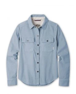 Stio Women's Saratoga Cord Shirt -STIO Sales W Saratoga Cord Shirt Wind River Blue