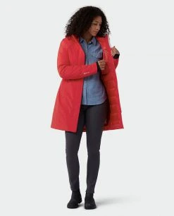 Stio Women's Shot 7 Down Parka -STIO Sales W Shot 7 Down Parka Risk Red 4