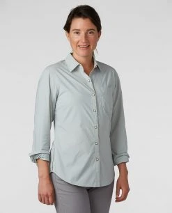 Stio Women's Sidley Shirt -STIO Sales W Sidley Lunar Mist 1