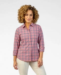 Stio Women's Sidley Shirt -STIO Sales W Sidley Shirt Meadowsweet Plaid 4