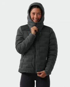 Stio Women's Skillet Stretch Down Hooded Jacket 39 Stio Women's Skillet Stretch Down Hooded Jacket -STIO Sales W Skillet Stretch Down Hooded Jacket Boundary Black 3