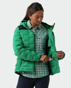 Stio Women's Skillet Stretch Down Hooded Jacket 30 Stio Women's Skillet Stretch Down Hooded Jacket -STIO Sales W Skillet Stretch Down Hooded Jacket Greenery 2