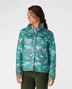 Stio Women's Skycrest Insulated Snap Shirt -STIO Sales W Skycrest Conifer Camo 1 31c00a1a e523 4056 aec4 1bb1237daf09