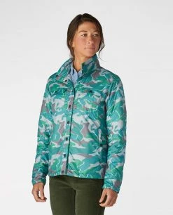 Stio Women's Skycrest Insulated Snap Shirt -STIO Sales W Skycrest Conifer Camo 2 42ae901e d537 44d9 a632 2f1fdc88283f