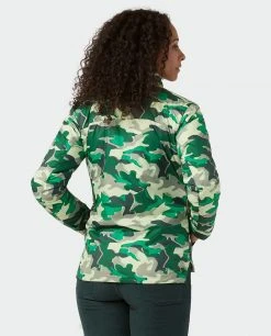 Stio Women's Skycrest Insulated Snap Shirt -STIO Sales W Skycrest Snap Shirt Honey Dew Camo 4