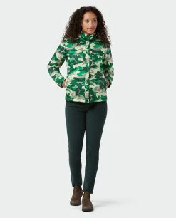 Stio Women's Skycrest Insulated Snap Shirt -STIO Sales W Skycrest Snap Shirt Honey Dew Camo 5
