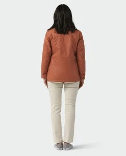 Stio Women's Skycrest Insulated Snap Shirt -STIO Sales W Skycrest Snap Shirt Maple Brown 4