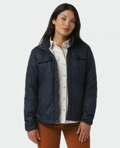 Stio Women's Skycrest Insulated Snap Shirt -STIO Sales W Skycrest Snap Shirt Mulberry 2