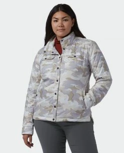 Stio Women's Skycrest Insulated Snap Shirt -STIO Sales W Skycrest Snap Shirt Powder Fox Camo Alt 2