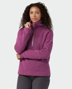 Stio Women's Sweetwater Fleece Half Zip -STIO Sales W Sweetwater Fleece Half Zip Backyard Berry 1