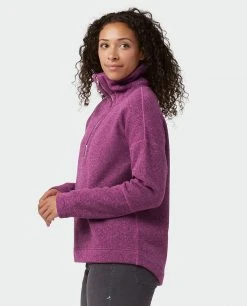 Stio Women's Sweetwater Fleece Half Zip -STIO Sales W Sweetwater Fleece Half Zip Backyard Berry 2