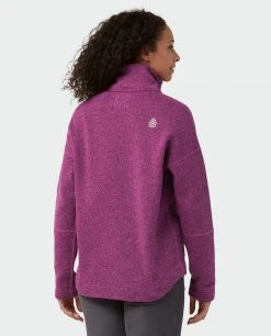 Stio Women's Sweetwater Fleece Half Zip -STIO Sales W Sweetwater Fleece Half Zip Backyard Berry 3