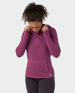 Stio Women's Sweetwater Fleece Hoodie -STIO Sales W Sweetwater Fleece Hoodie Backyard Berry 2