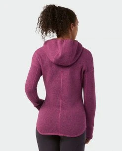 Stio Women's Sweetwater Fleece Hoodie -STIO Sales W Sweetwater Fleece Hoodie Backyard Berry 4