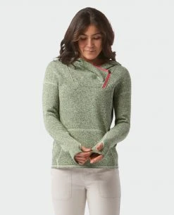 Stio Women's Sweetwater Fleece Hoodie -STIO Sales W Sweetwater Hoodie Honey Dew 6 Top