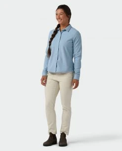 Stio Women's Thermop Fleece Snap Shirt 29 Stio Women's Thermop Fleece Snap Shirt -STIO Sales W Thermop Fleece Snap Shirt Wind River Blue 4