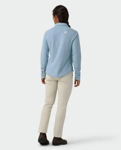 Stio Women's Thermop Fleece Snap Shirt 30 Stio Women's Thermop Fleece Snap Shirt -STIO Sales W Thermop Fleece Snap Shirt Wind River Blue 5