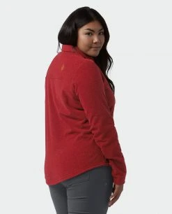 Stio Women's Thermop Fleece Snap Shirt 45 Stio Women's Thermop Fleece Snap Shirt -STIO Sales W Thermop Roasted Beet Alt 3