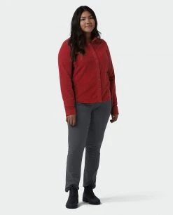 Stio Women's Thermop Fleece Snap Shirt 46 Stio Women's Thermop Fleece Snap Shirt -STIO Sales W Thermop Roasted Beet Alt 4