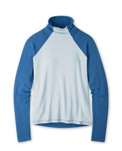 Stio Women's Tipton Tech Turtleneck -STIO Sales W Tipton Tech Turtle Neck Alpine Lake Wind River Blue