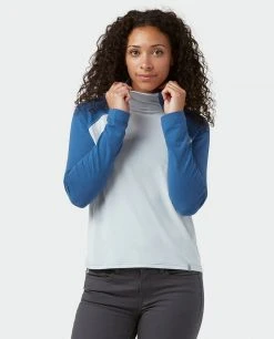 Stio Women's Tipton Tech Turtleneck -STIO Sales W Tipton Tech Turtleneck Alpine Lake Wind River Blue 1