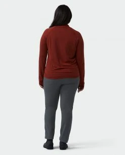 Stio Women's Tipton Tech Turtleneck -STIO Sales W Tipton Turtle Neck Roasted Beet Heather Alt 6