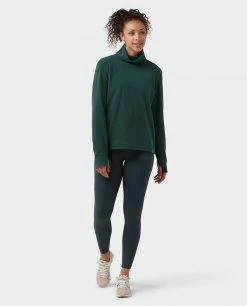 Stio Women's Turpin Fleece Funnel Neck -STIO Sales W Turpin Fleece Funnel Neck Treeline Green Heather 5