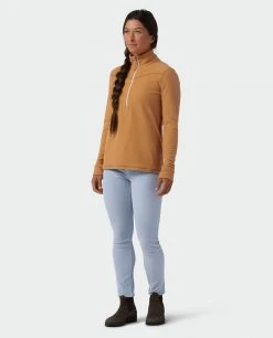 Stio Women's Turpin Fleece Half Zip -STIO Sales W Turpin Fleece Half Zip Bourbon Heather 3