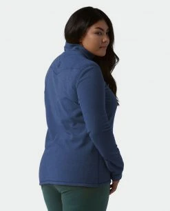 Stio Women's Turpin Fleece Half Zip -STIO Sales W Turpin Fleece Half Zip Navy Peony Heather Alt 2