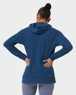 Stio Women's Turpin Fleece Hooded Pullover -STIO Sales W Turpin Fleece Hooded Pullover Navy Peony Heather 4 Top