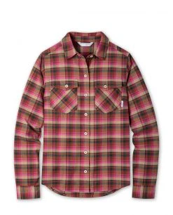 Stio Women's Willow Midweight Flannel Shirt -STIO Sales W Willow Midweight Flannel Shirt Backyard Berry Plaid
