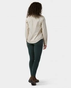 Stio Women's Willow Midweight Flannel Shirt -STIO Sales W Willow Midweight Flannel Shirt Bone White Heather 5